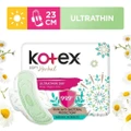 Kotex Anti-bacterial Soft Herbal Ultrathin Day Sanitary Pad Wing 23cm (For Regular Flow) 16s