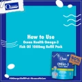 Ocean Health Omega-3 Fish Oil Softgel 1000mg Refill Pack (For Heart, Brain, Eyes & Joints + Halal) 190s