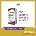 Caltrate Caltrate Bone & Muscle Health Plus Triple Action Calcium + 1000iu Vitamin D + Minerals Supplement Tablet 60s