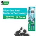 Darlie Silver Ion Charcoal Dual Core Anti-bacteria Toothbrush Packset 2s