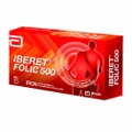 Abbott Iberet Folic 500 Iron With Vitamin Bc & Folic Acid Tablets (Promote Iron Absorption) 60s