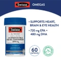 Swisse Ultiboost 4x Strength Wild Fish Oil Concentrated Capsules 1800mg 60s