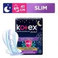 Kotex Super Overnight Herbal Slim Sanitary Pad 41cm 99.9% Anti-bacterial Up To 10hrs Leakage Protection (For Heavy Flow) 10s