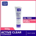 Clean & Clear Active Clear Acne Clearing Cleanser (For Acne Prone Skin) 100g