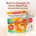 Megrhythm Non-medicated Steam Heat Relief Thermo Patch Shoulder & Lower Back (Improves Blood Circulation Relieves Shoulder & Lower Back Pain) 4s