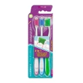 Watsons 3 In 1 Triple Action Toothbrush Soft (Remove Surface Stains + Massage Gums + Reduce Odour-causing Bacteria) 3s (*Colours Issued At Random)