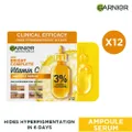 Garnier Bright Complete Vitamin C Ampoule Serum (Contains 3% Vitamin C & Niacinamide , Reduces Hyperpigmentation) 1.5ml X 12s