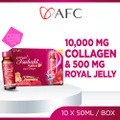 Afc Japan Tsubaki Ageless Dietary Supplement Bottle (Collagen Drink + Royal Jelly For Anti Aging, Radiant & Hydrated Skin + Fight Pigmentation & Acne Scar) 10s