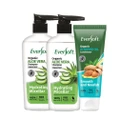 Eversoft Hydrating Micellar Packset Consists Organic Aloe Vera Shampoo 480ml X 2s + Organic Almond Oil Conditioner 200ml