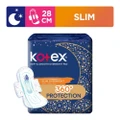 Kotex Soft & Smooth 360â° Protection Slim Overnight Sanitary Pad Wing 28cm (For Heavy Flow) 20s