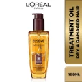 L'oreal Paris Elseve Extraordinary Oil Hair Treatment Brown Hair Oil Extra Rich (For Dry To Damaged Hair) 100ml