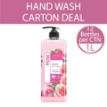 Watsons Rose Scented Cream Body Wash (Softening And Moisturising, Dermatologically Tested) 1000ml X 12 Bottles Per Carton