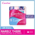 Carefree Barely There G-string Unscented Panty Liners 24s