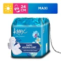 Kotex Soft & Smooth Rapid Absorb Core Maxi Day Sanitary Pad Wing 24cm 26s
