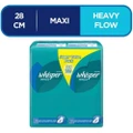 Whisper Heavy And Overnight Flow With Wings Sanitary Napkins 32pads