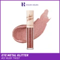 Holika Holika Eye Metal Glitter (07 Ruby Twist), Quick Fixing Type Liquid Shadow That Is Quickly Fixed After Application 1s