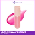 Holika Holika Heart Crush Bare Glaze Tint (06 Puffy), Lightweight Lip Tint Delivering Vivid Color And A Highshine Finish 1s