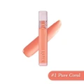 Etude Glow Fixing Tint (01 Pure Coral), Moisturizing Lip Stain With A Glossy Shine Finish, Gently Fills Up With Comfortable Moisture 3.8g