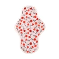 Hannahpad Organic Cotton Cloth Pad Medium Poppy Pink (With Wings + Washable & Reusable) 1s