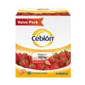 Cebion Chewable Vitamin C Tablets Strawberry Flavour 500mg (Daily Immune Support, Reduce Tiredness, Antioxidant Protection, Healthy Skin) 90s