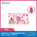 Johnson's Baby Skincare Lightly Fragranced Baby Wipes (Non-irritating + Mild Fragrance + Moisturizing) 20s (Expiry: Mar`2024)