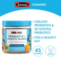 Swisse Me Probiotic + Prebiotic Gummies Natural Orange Flavour 45s