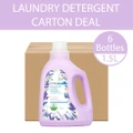 Orita Eco-friendly Coconut Soap Base Baking Soda Laundry Detergent Lavender Scented Additive Free 1500g X 6 Bottles (Per Carton)