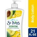 St Ives Hydrating Lotion (Vitamin E & Avocado Body Lotion), Non Greasy Lotion Absorbs Quickly To Restore And Replenish Lost Moisture 621ml