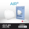 Air+ Kn95 Disposable Face Mask Size S (Bfe >99.9% + Pfe>95% + Pm2.5) 5s