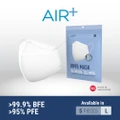 Air+ Kn95 Disposable Face Mask Size L (Bfe >99.9% + Pfe>95% + Pm2.5) 5s