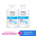 Derma Lab Gentle Relief Cleanser Twin Pack (For Chronic Dry, Eczema Prone Skin, Relieve And Restore) 1000ml X 2s