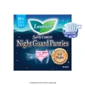 Laurier Safety Comfort Night Guard Panties L (Prevent Leakage, High Breathability) 2s