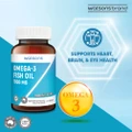 Watsons Omega-3 Fish Oil Softgel 1000mg (Support Heart, Brain & Eyes) 90s