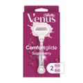 Gillette Venus With Olay Comfortglide Sugarberry Women's Razor Packset Consist Handle 1s + Refill 2s (Designed To Avoid Rust)
