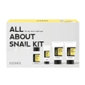 Cosrx All About Snail 4 Step Kit Packset Consists Snail Mucin Gel Cleanser 20ml + Snail 96 Mucin Power Essence 30ml + Snail Peptide Eye Cream 5ml + Snail 92 Cream 20g 1s