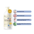 Bzu Bzu Family Shower Cream (Milk & Silk) Gentle And Safe For All Skin Types 800ml