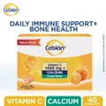 Cebion Vitamin C With Calcium Effervescent Tablets Orange Flavour 40s