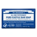 Dr Bronner's All In One Peppermint Pure Castile Bar Soap 140g