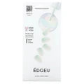 Edgeu Real Gel Nail Strips (Ena813 Mirror White Silver) Ultra Glossy, Long Lasting Salon Quality 1s