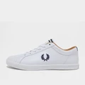 Fred Perry Baseline Leather - WHITE - Mens