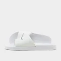 Calvin Klein Norwich Monogram Slides - WHITE - Mens