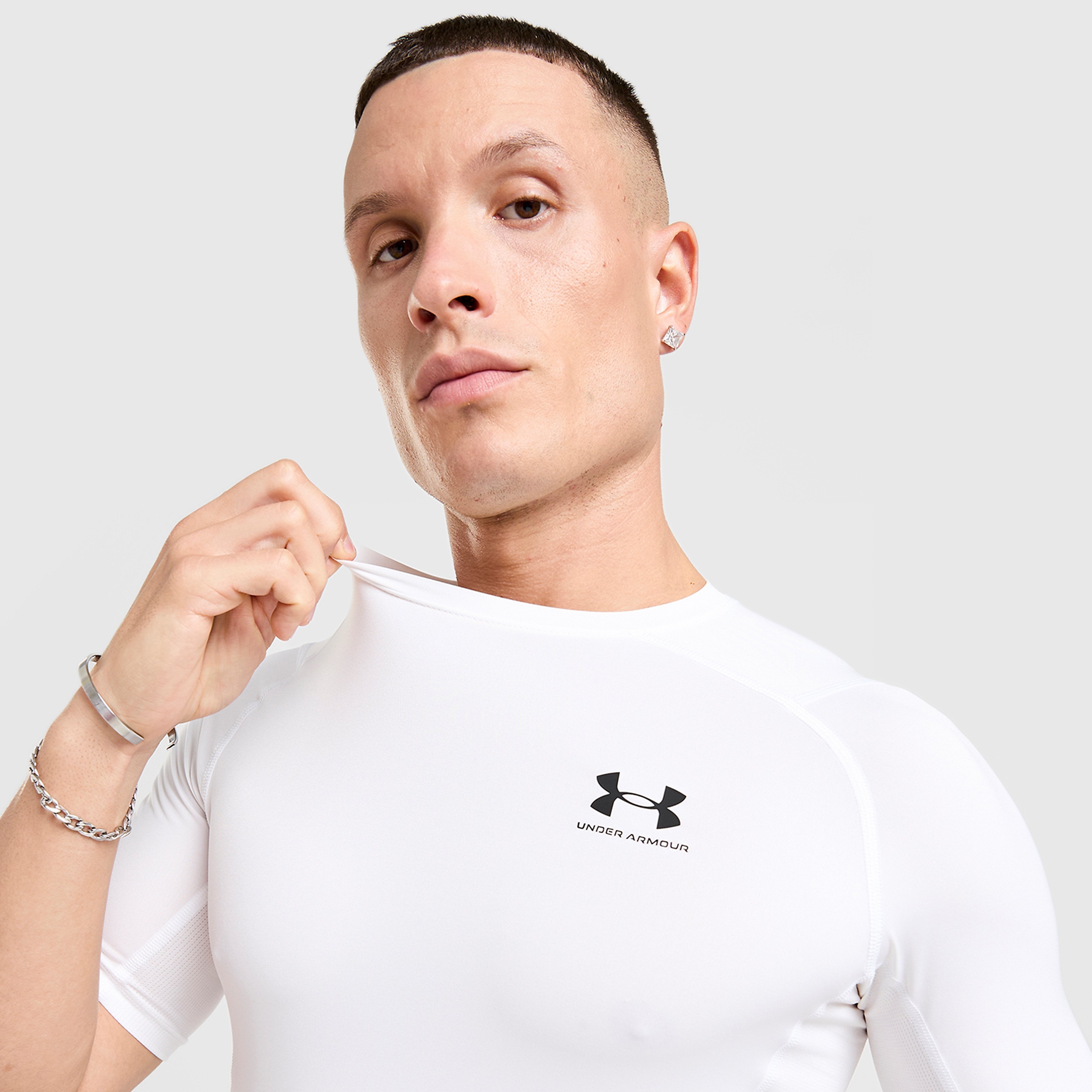 Under Armour Heatgear Short Sleeve Compression T-shirt - White