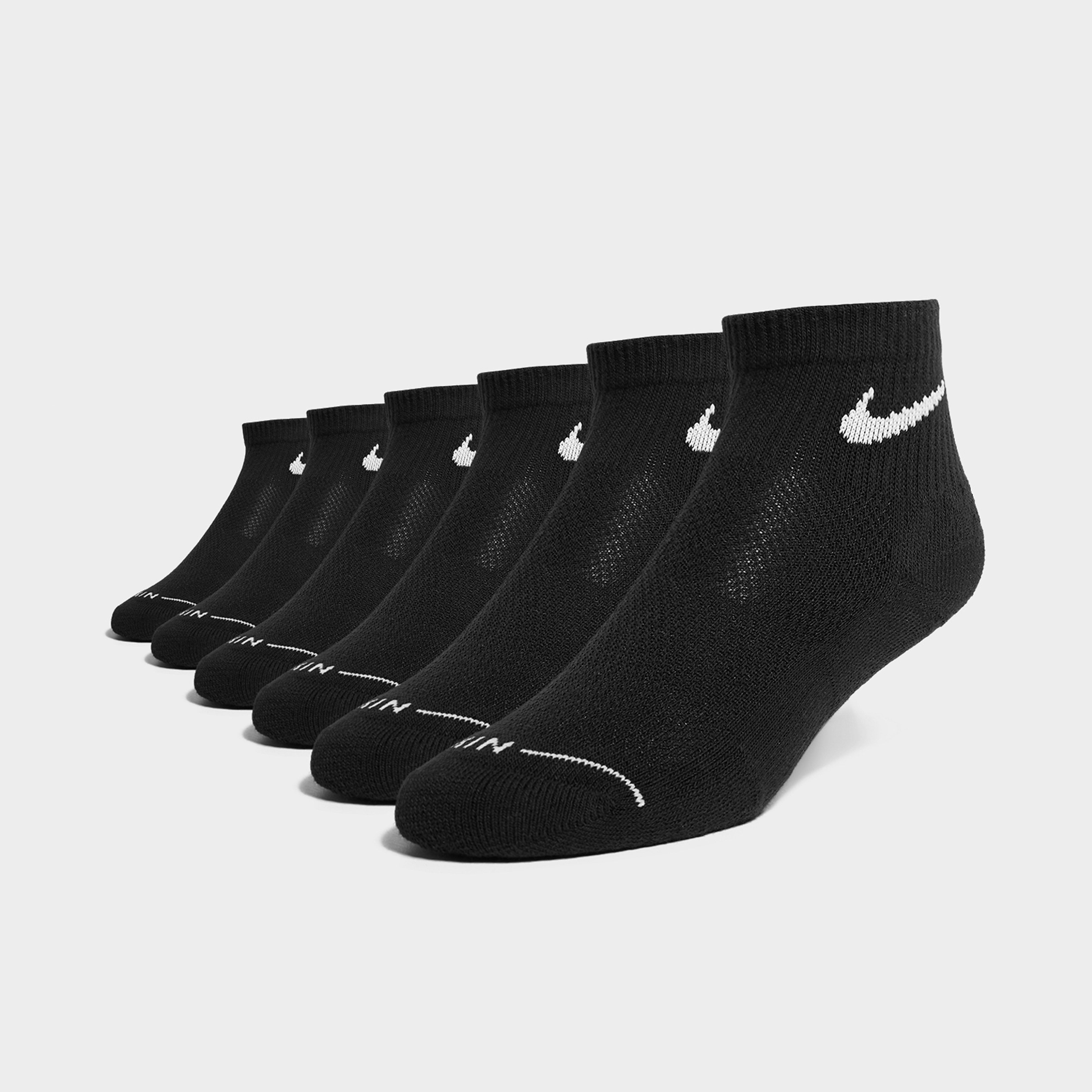 Womens - Nike Everyday Ankle Socks (6 Pack) - black