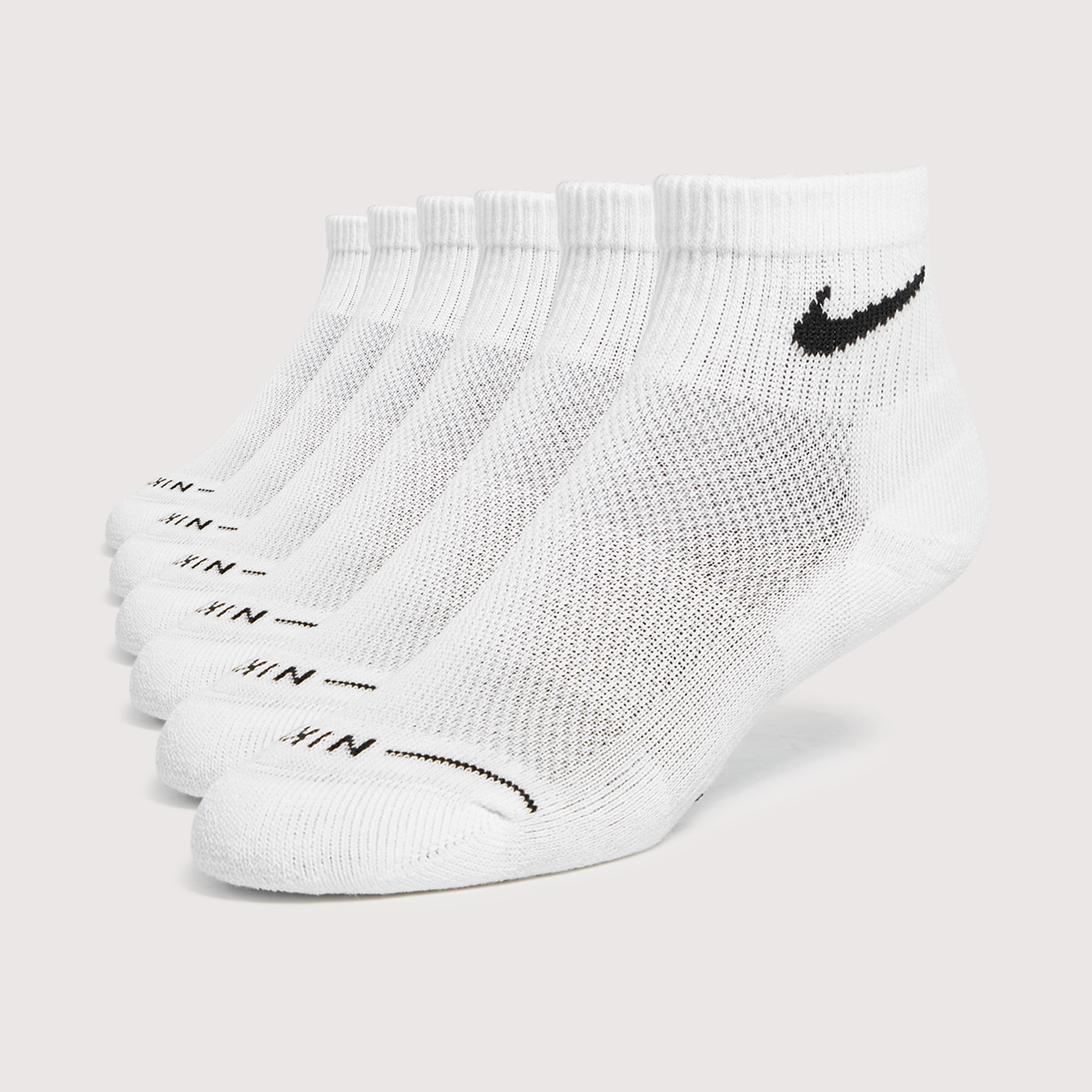 Womens - Nike Everyday Ankle Socks (6 Pack) - white