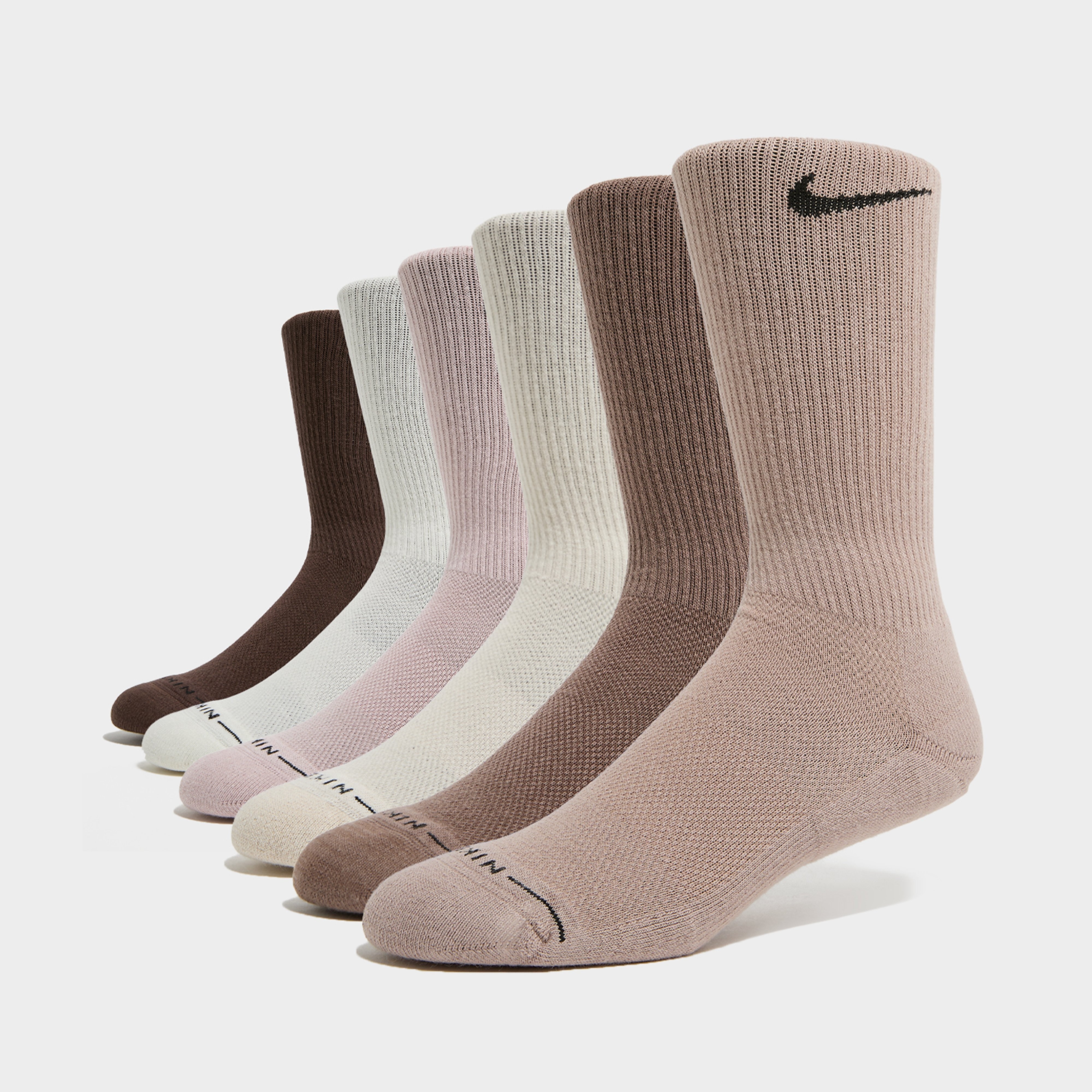 Womens - Nike Swoosh Crew Socks (6 Pairs) - multi