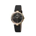 Esprit นาฬิกาข้อมือผู้หญิงสายหนัง รุ่น ES1L302L0175 สีดำ