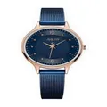 นาฬิกาข้อมือผู้หญิง JA-1060 D สายสเเตนเลส สีน้ำเงิน สีน้ำเงิน
