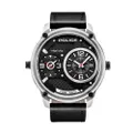 นาฬิกาข้อมือสายหนังสีดำ รุ่น PL-15268JS/02