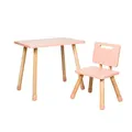 ชุดโต๊เด็กะ+เก้าอี้ สีชมพู TL-TC204 เฟอร์ราเดค Square