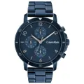 CK25200068 - นาฬิกาข้อมือผู้ชายสีน้ำเงินชุบอิออนมัลติฟังก์ชั่นและสร้อยข้อมือลิงค์